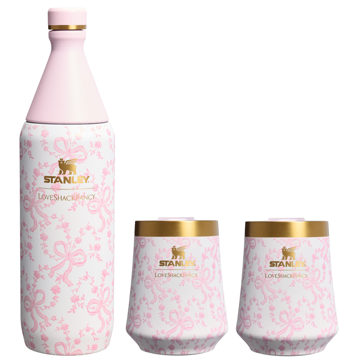 Stanley 1913 x LoveShackFancy Holiday Reserve All Day Wine Set | 34 OZ | 11 OZ